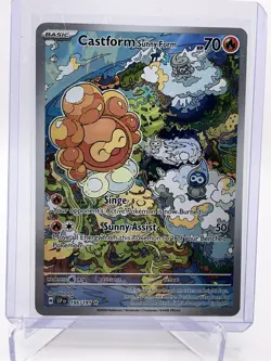 Pokemon Surging Sparks Castform Sunny Form 195/191 Illustration Rare - Image 1