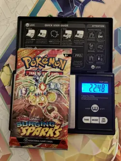 HEAVY! 22.48g Surging Sparks Pokemon TCG Booster Pack - Image 1