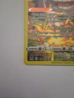 Pokemon Gengar TCG Full Art Trainer Gallery TG06/TG30 Lost Origin - Image 2