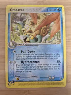 Pokemon OMASTAR 19/100 Regular rare EX Sandstorm - Image 1