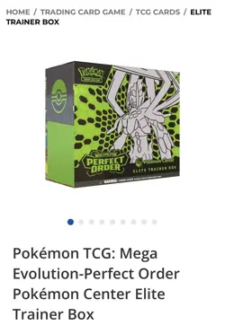 Confirmed Pokemon TCG Perfect Order Pokemon Center ETB (New & Sealed) - Image 1