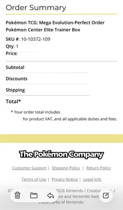 Confirmed Pokemon TCG Perfect Order Pokemon Center ETB (New & Sealed) - Image 3