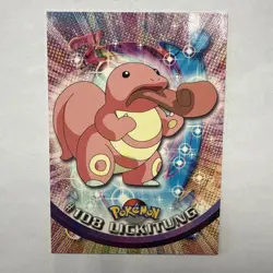 Lickitung #108 Pokemon 2000 Topps TV - Image 1