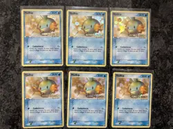 6x Lot MP Italian Pokemon Mudkip Ex Emerald 56/106 Reverse Foil STAMPED - Image 1