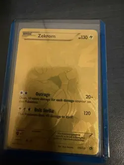 Pokemon Zekrom Full Art Secret Rare Holo 130 HP Legendary Treasures 115/113 - Image 1