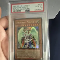 2004 Yugioh Archlord Zerato AST-034 Ancient Sanctuary PSA 10 POP 4 - Image 1