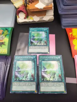 3X Adamancipator Signs (MP21-EN234) - Prismatic Secret Rare - 1st Edition - Image 2