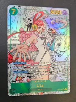 Uta Manga (RAW) EB03-061 SEC One Piece Card Game English Version - Image 1