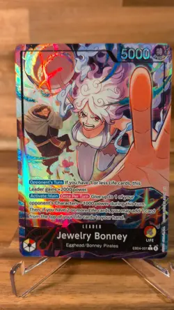 One Piece TCG OP15 -EB04 Jewelry Bonney Leader Alt Art EB04-001 NM - Image 2