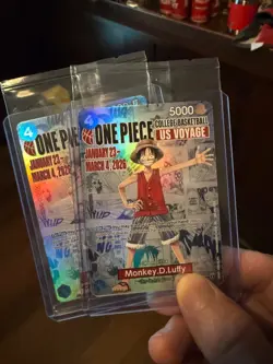Bandai One Piece CCG US Voyage Monkey. D. Luffy Houston Cougars SEALED - Image 1