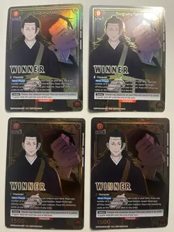 Union Arena TCG Suguru Geto (Winner) UEPR/JJK-3-037 Jujutsu Kaisen Lot of 4 - Image 1