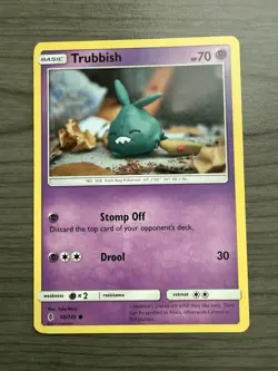 Pokemon Trubbish TCG Guardians Rising Card 50/145 Regular Common NM - Image 1