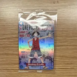 Bandai Namco One Piece CCG Monkey D. Luffy US Voyage Promo Holo Card C010 - Image 1