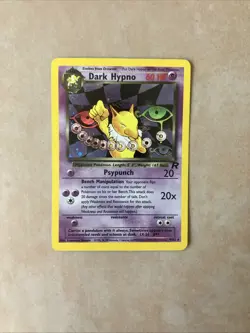 1999-2000 Pokemon Dark Hypno TCG Holo Rare Card 9/82 Team Rocket - Image 5