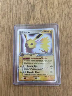 Pokemon Jolteon EX Delta Species 109/113 Holo Rare EX 100 HP Card 2005 - Image 1