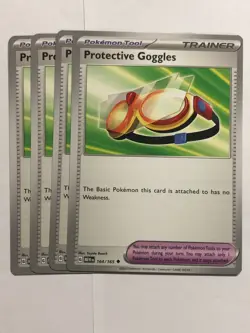 Pokemon Card 151 4x Playset Protective Goggles 164/165 Near Mint - Image 1