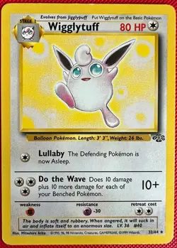 Pokemon TCG Wigglytuff Jungle Card 32/64 Unlimited Rare Non-Holo - Image 1