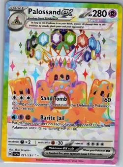 Palossand ex 221/191 SV08: Surging Sparks - Pokemon Card - NM - Image 1