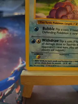 Pokemon Squirtle TCG Base Set Shadowless Common Card 63/102 NM - Image 5