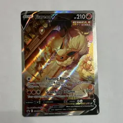Pokemon Flareon V SWSH179 Sword & Shield Promo Single Strike Holo Card - Image 1