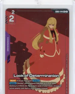 Look of Determination GD03-114 R+ Alt Art - Steel Requiem - Gundam Card Game - Image 1