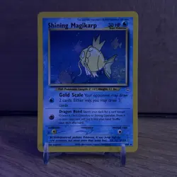 Pokemon TCG Shining Magikarp Neo Revelation Holo Card 66/64 Secret Rare - Image 1