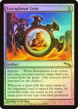 Magic the Gathering EXTRAPLANAR LENS #169/306 Mirrodin Artifact 2003 Foil Rare - Image 1