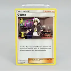 Pokemon TCG Guzma SM Burning Shadows SM03 115/147 Non-Holo Card NM - Image 1