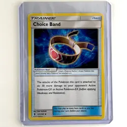 Choice Band 121/145 Pokemon Card Trainer Item Sun & Moon 2017 LP - Image 3