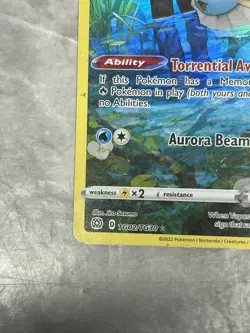 Vaporeon TG02/TG30 Trainer Gallery Holo Silver Tempest Pokemon Card MP - Image 4