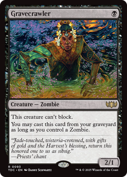 Gravecrawler - 93 - Tarkir: Dragonstorm Commander- Near Mint - MTG - Image 1
