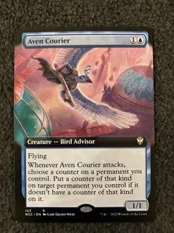 Magic The Gathering MTG - Aven Courier (Extended Art) - Streets of New Capenna - Image 1