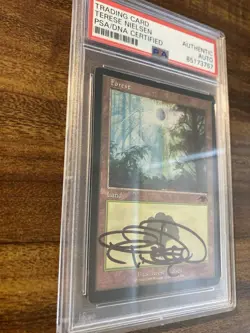 MTG✨Artist Signed GURU FOREST✨Guru Lands Promo PSA Certified RARE T. Nielsen Art - Image 3