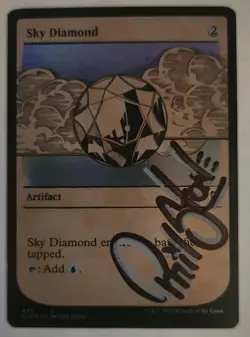 ARTIST SIGNED Sky Diamond FOIL Showcase MTG CLB 449 NM Phil Stone Mana Rock EDH - Image 1