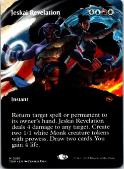 Jeskai Revelation (Borderless) M Tarkir: Dragonstorm 361 LP - Image 1
