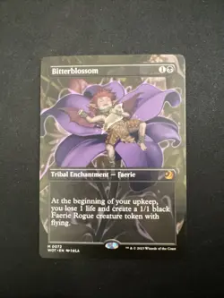 Bitterblossom (Anime Borderless) Wilds of Eldraine Enchanting Tales Regular Mint - Image 1
