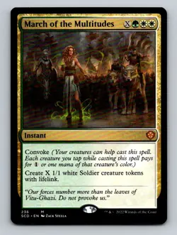 March of the Multitudes Normal M Starter Commander Decks 236 NM - Image 1