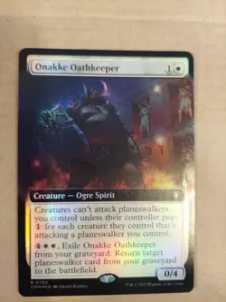 Onakke Oathkeeper (Extended Art) Commander Masters Foil - Image 1
