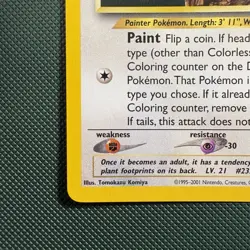 Pokemon Vintage Wotc Black Star Promo Smeargle 32/53 League Promo NM - Image 5