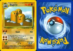 DUGTRIO 23/130 RARE BASE SET 2 POKEMON MP - Image 3