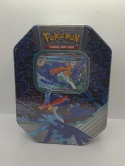 Pokemon TCG Quaquaval EX Promo Tin (4 Booster Packs) New/Sealed - Image 1
