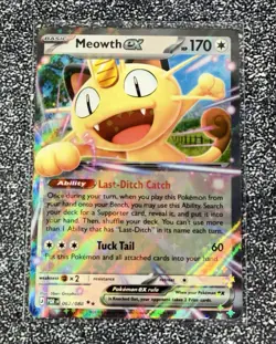 Meowth ex Pokemon Me03: Perfect Order Holo 062/088 NM In Hand - Image 1