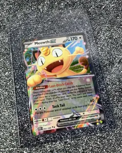Meowth ex Pokemon Me03: Perfect Order Holo 062/088 NM In Hand - Image 3