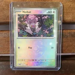 Noibat 90/131 Masterball Holo Prismatic Evolutions Pokemon NM - Image 1