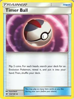 4x Timer Ball - Pokemon TCG Sun & Moon 134/149 Uncommon Near Mint NM - Image 5