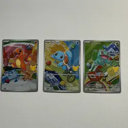 Pokemon TCG First Partner Illustration Collection Series 1 Kanto GEN 1 Starters - Image 1