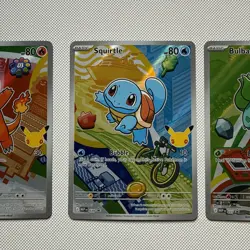 Pokemon TCG First Partner Illustration Collection Series 1 Kanto GEN 1 Starters - Image 3