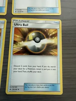 Pokemon TCG Trainer Ultra Ball 135/149 Set Of 4 Sun And Moon LP - Image 5