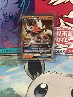 Pokemon TCG Lycanroc GX 82/181 Sun & Moon Team Up Ultra Rare Holo NM - Image 3