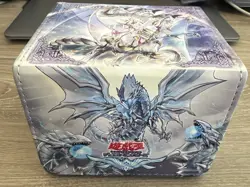 Yugioh Card Deck Box TCG Blue Eyes Ultimate Spirit Dragon Fit 100 Cards Magnetic - Image 1